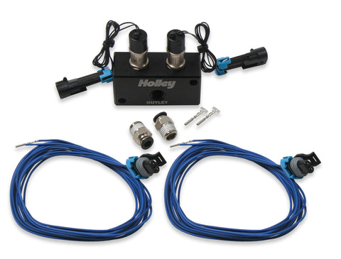 Holley EFI high flow dual solenoid boost control kit p/n 557-201